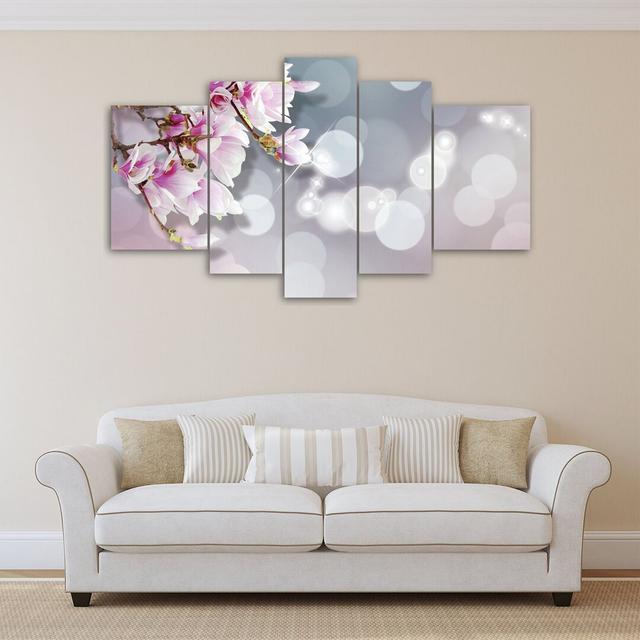 5-tlg. Leinwandbilder-Set Magische Blumen ModernMoments on Productcaster.