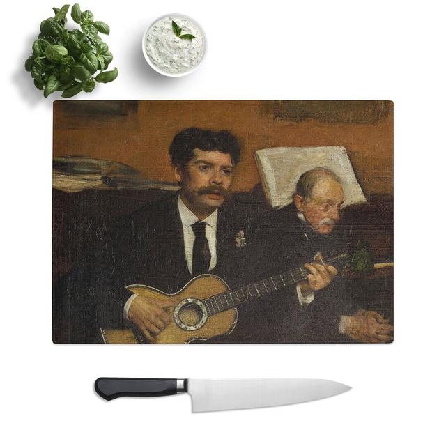 Musicians by Edgar Degas Chopping Board East Urban Home Size: 0.4cm H x 20cm W x 28.5cm L on Productcaster.