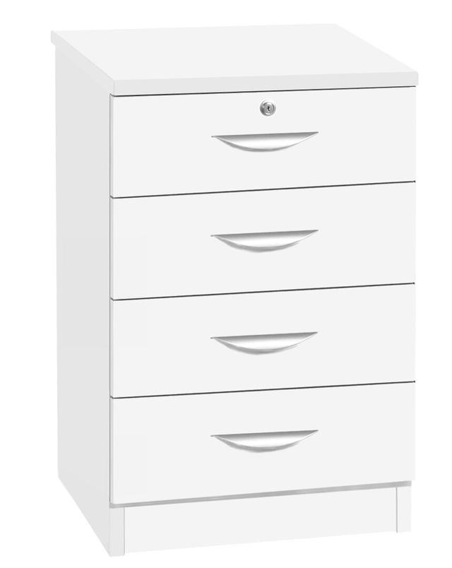 Aiden 4 Drawer Filing Cabinet Gracie Oaks Colour: White on Productcaster.