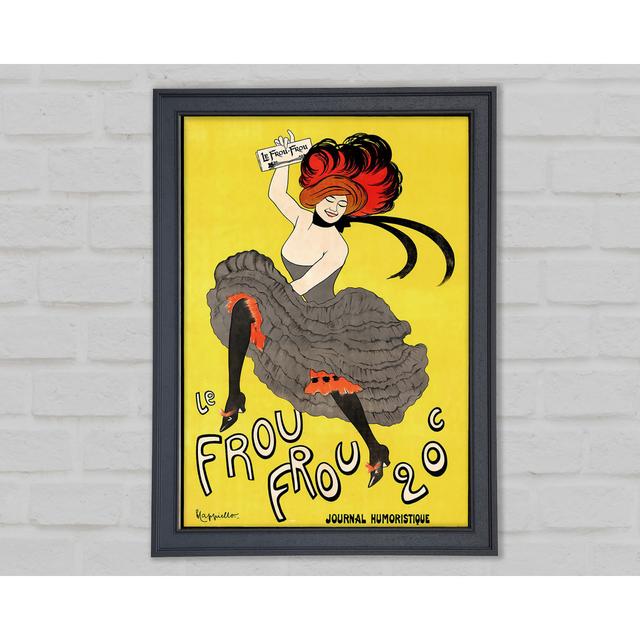 Le Frou Frou Framed Print - Picture Frame Graphic Art on Canvas Ophelia & Co. Size: 42cm H x 29.7cm W x 1.5cm D, Format: Gray Framed Paper on Productcaster.