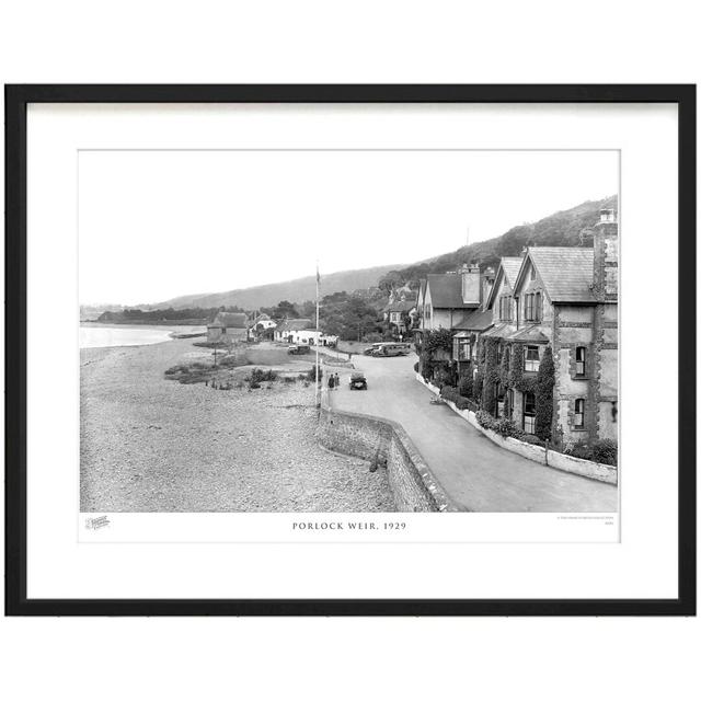 'Porlock Weir, 1929' - Picture Frame Photograph Print on Paper The Francis Frith Collection Size: 45cm H x 60cm W x 2.3cm D on Productcaster.