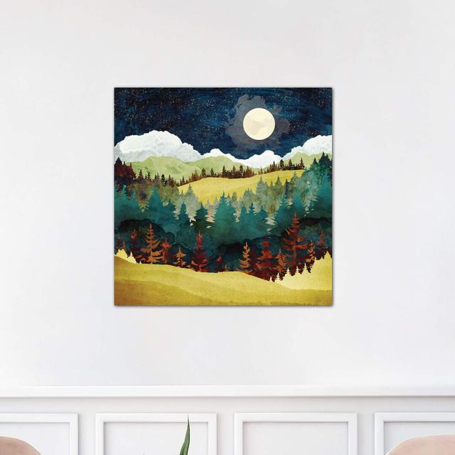 'Autumn Moon' Graphic Art on Wrapped Canvas Union Rustic Size: 45.72cm H x 45.72cm W x 1.91cm D on Productcaster.