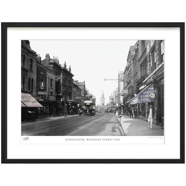 'Gloucester, Westgate Street 1912' by Francis Frith - Picture Frame Photograph Print on Paper The Francis Frith Collection Size: 40cm H x 50cm W x 2.3 on Productcaster.