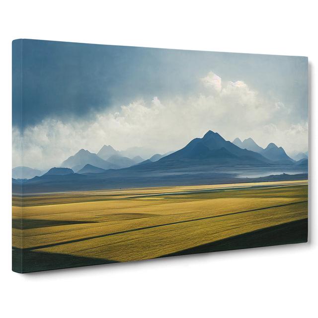 Compelling Mountain Landscape - Wrapped Canvas Photograph Alpen Home Size: 50cm H x 76cm W x 3cm D on Productcaster.