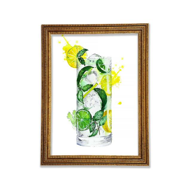 Tall Glass Of Gin And Tonic - Print 17 Stories Size: 59.7" H x 42" W on Productcaster.