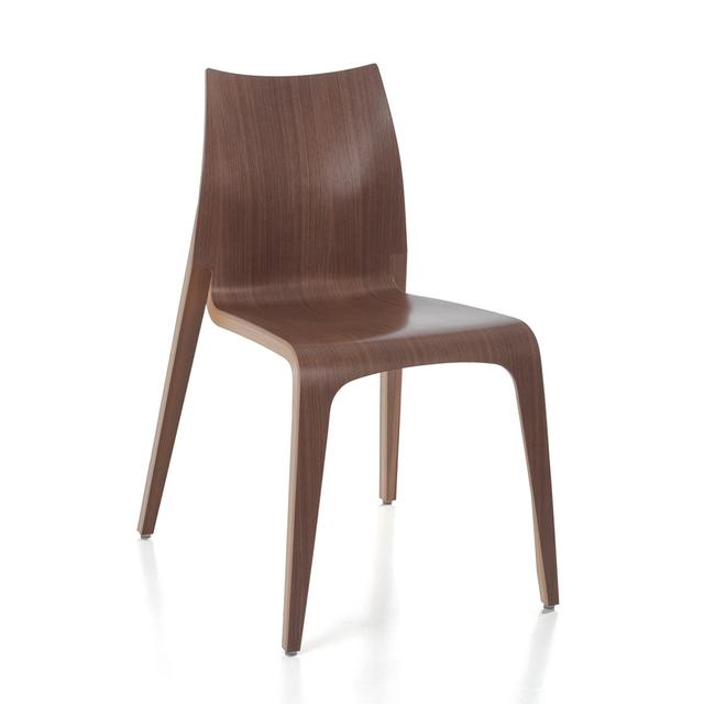 FLOW Chair (Set of 2) Ivy Bronx Colour: Walnut on Productcaster.