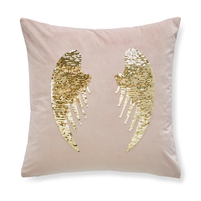 Angel Sequin Wings Cushion Catherine Lansfield on Productcaster.