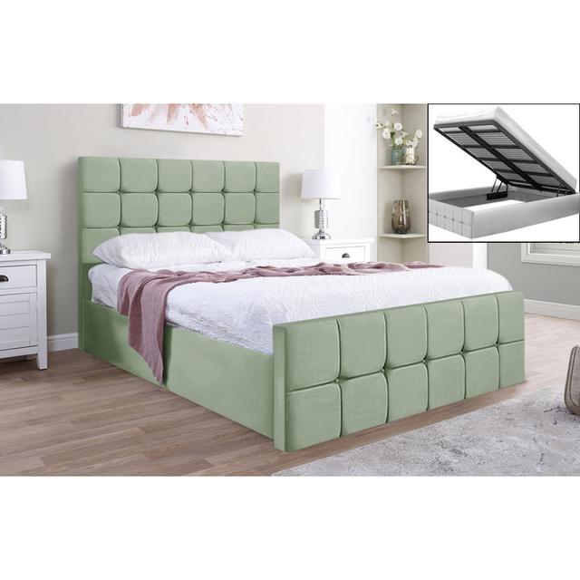 Tolya Storage Bed Brayden Studio Colour: Duck Egg, Size: Kingsize (5') on Productcaster.