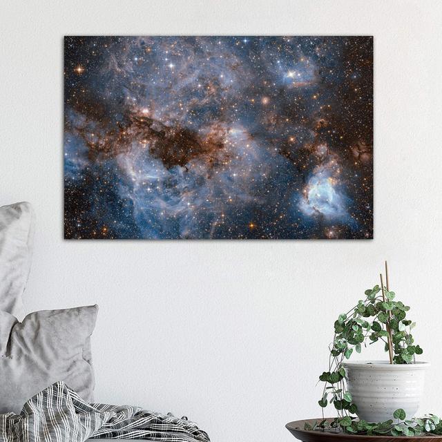 Maelstrom Of Glowing Gas And Dark Dust, Papillon Nebula, N159 - Wrapped Canvas Print Latitude Run Size: 45.72cm H x 66.04cm W x 1.91cm D on Productcaster.