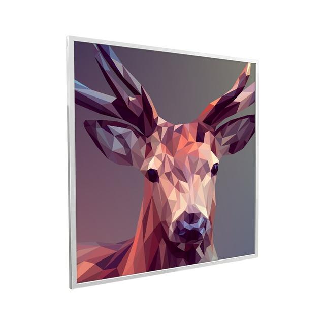 595X595 A Deer In Pixels NXT Gen Infrared Heating Panel 350W Mirrorstone Radiator Colour: Black on Productcaster.