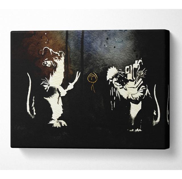 Crooked Rats - Wrapped Canvas Art Prints ClassicLiving Size: 50.8cm H x 81.3cm W x 10cm D on Productcaster.