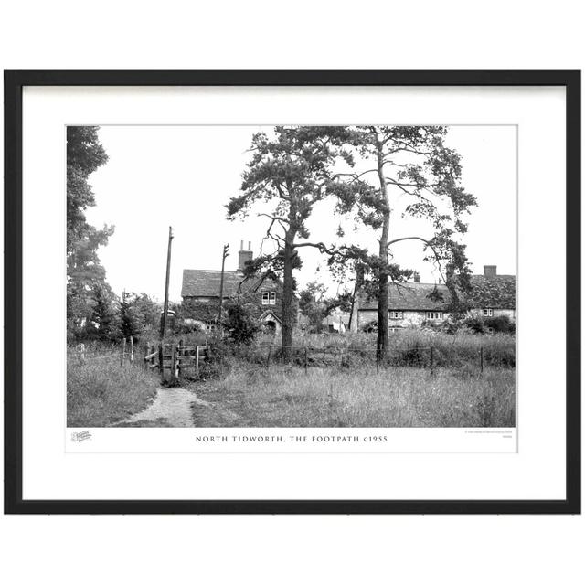 'North Tidworth, the Footpath C1955' - Picture Frame Photograph Print on Paper The Francis Frith Collection Size: 28cm H x 36cm W x 2.3cm D on Productcaster.