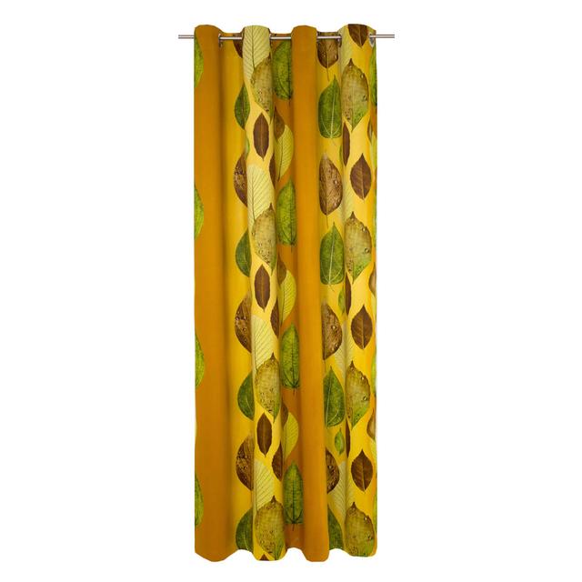 Rajesh Curtain Panel Panel East Urban Home Panel Size: 150cm H x 145cm W, Curtain Colour: Terra on Productcaster.