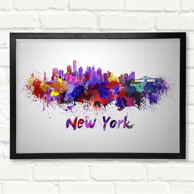 Rainbow Splash 2 Framed Print Ivy Bronx Size: 29.7cm H x 42cm W on Productcaster.