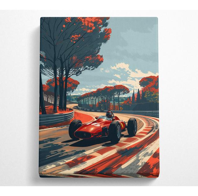 Grand Prix 60S Canvas Print House of Hampton Size: 50.8cm H x 35.6cm W on Productcaster.