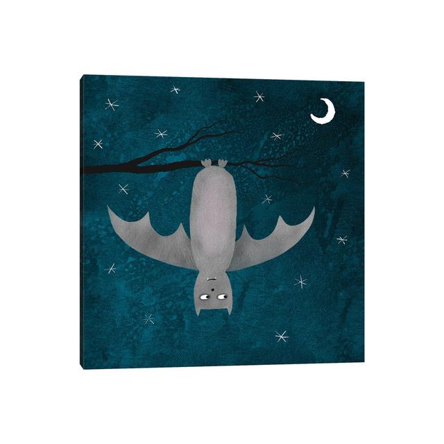 Bat by Nic Squirrell - Wrapped Canvas Gallery-Wrapped Canvas Giclée ClassicLiving Size: 30.48cm H x 30.48cm W on Productcaster.