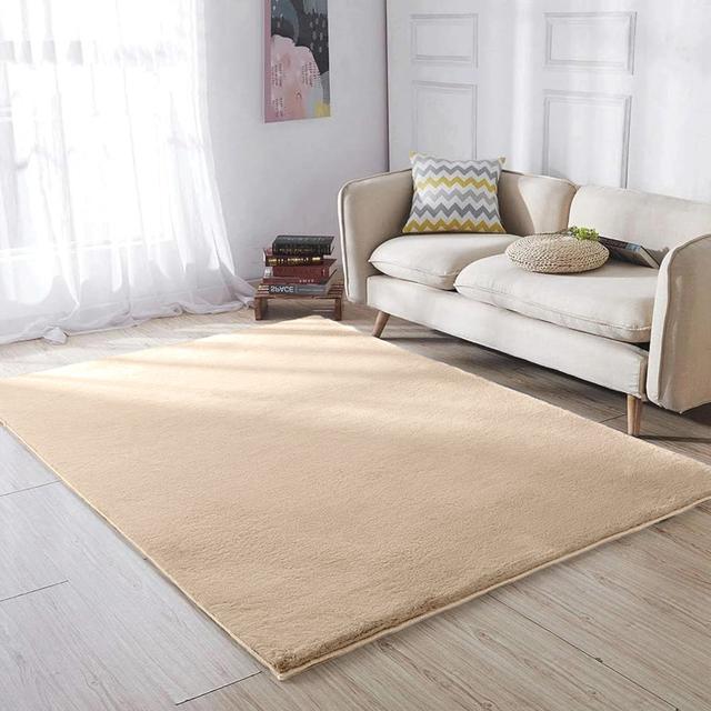 Reascos Solid Colour Hand Knotted Beige Area Rug 17 Stories Rug Size: Rectangle 80 x 150cm on Productcaster.