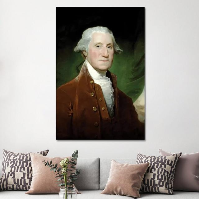 Restored Vector of George Washington by Stocktrek Images - Wrapped Canvas Art Prints Ophelia & Co. Size: 152.4cm H x 101.6cm W on Productcaster.