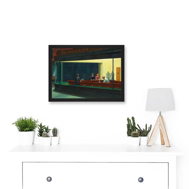 Nighthawks by Edward Hopper - Single Picture Frame Print Rosalind Wheeler on Productcaster.