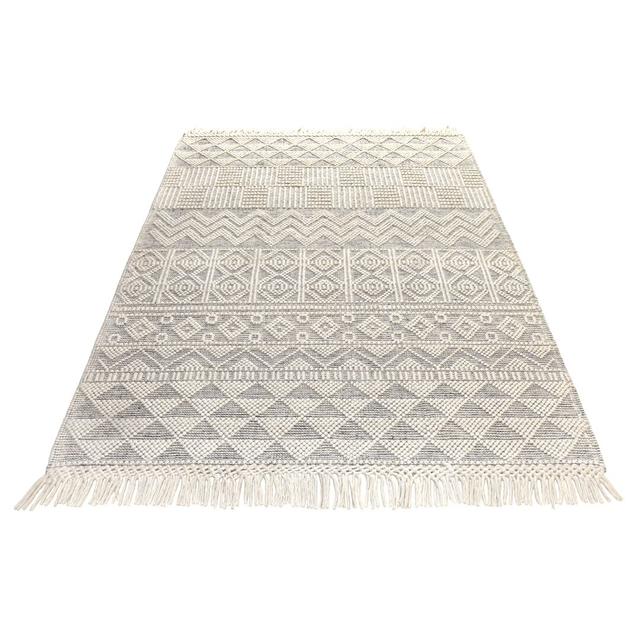 Gunhilda Handwoven Beige/Grey Rug Bloomsbury Market Rug Size: Rectangle 200 x 280cm on Productcaster.