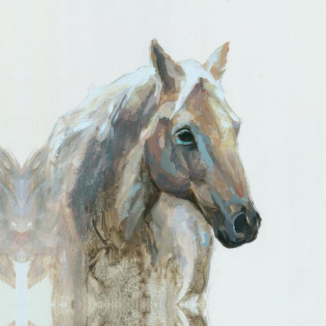 Horse Painting - Wrapped Canvas Print Gracie Oaks Size: 91cm H x 91cm W on Productcaster.