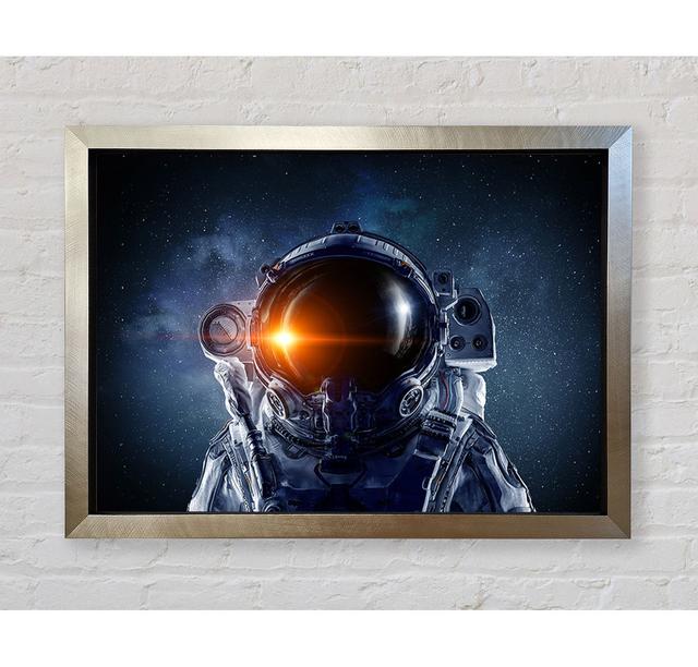 Reflection Of The Sun Spaceman - Single Picture Frame Art Prints Bright Star Size: 59.7cm H x 84.1cm W x 3.4cm D on Productcaster.