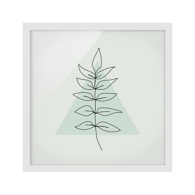 Branch Geometry Triangle Line Art - Single Picture Frame Print ClassicLiving Format: White, Size: 20cm H x 20cm W x 2cm D, Matte Colour: No Matte on Productcaster.