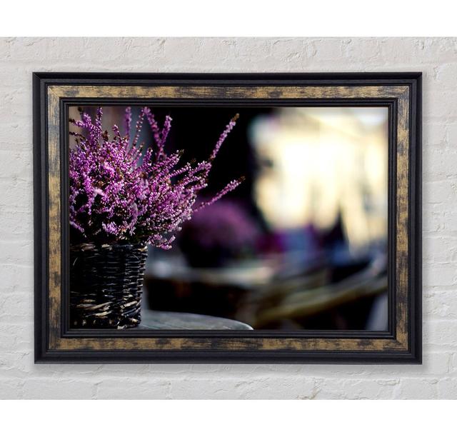 Purple Flowers In A Basket - Single Picture Frame Art Prints Bright Star Size: 29.7cm H x 42cm W x 8cm D on Productcaster.