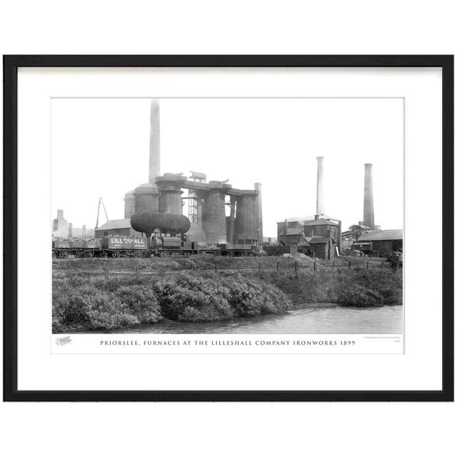 'Priorslee, Furnaces at the Lilleshall Company Ironworks 1899' - Picture Frame Photograph Print on Paper The Francis Frith Collection Size: 28cm H x 3 on Productcaster.