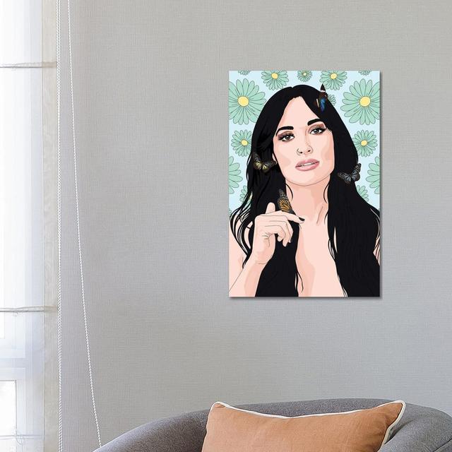 Kacey Musgraves Illustration by Sammy Gorin - Wrapped Canvas Graphic Art Rosdorf Park Size: 66.04cm H x 45.72cm W x 3.81cm D on Productcaster.