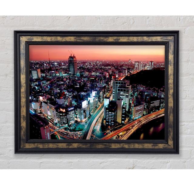 Rush Hour Through The City - Single Picture Frame Art Prints Bright Star Size: 84.1cm H x 142.2cm W x 8cm D on Productcaster.