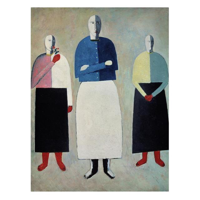 Kasimir Malewitsch - Three Girls Rosalind Wheeler Size: 80cm H x 60cm W on Productcaster.