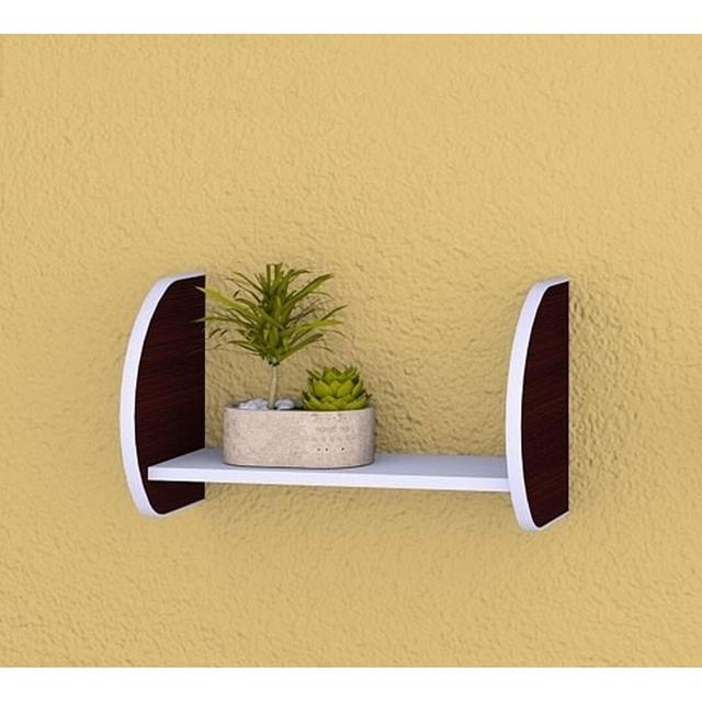 Arrin Floating Shelf 17 Stories Finish: Dark Brown, Size: 34cm H x 59cm W x 25cm D on Productcaster.