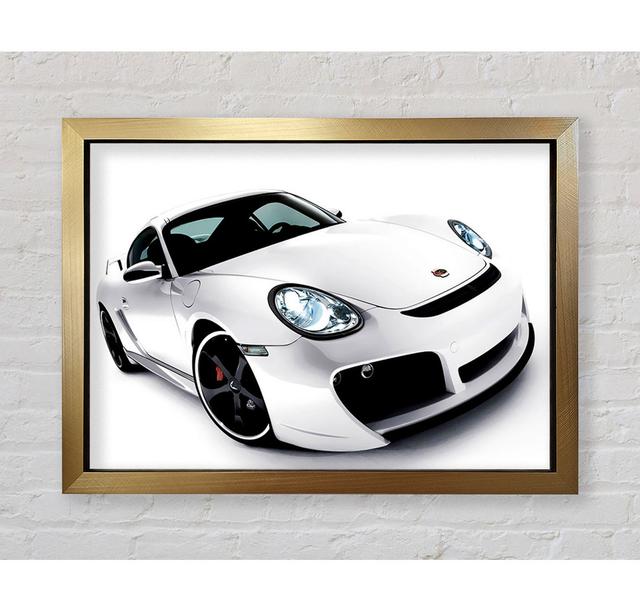 Porsche 911 White - Single Picture Frame Art Prints Bright Star Size: 100cm H x 141.4cm W on Productcaster.