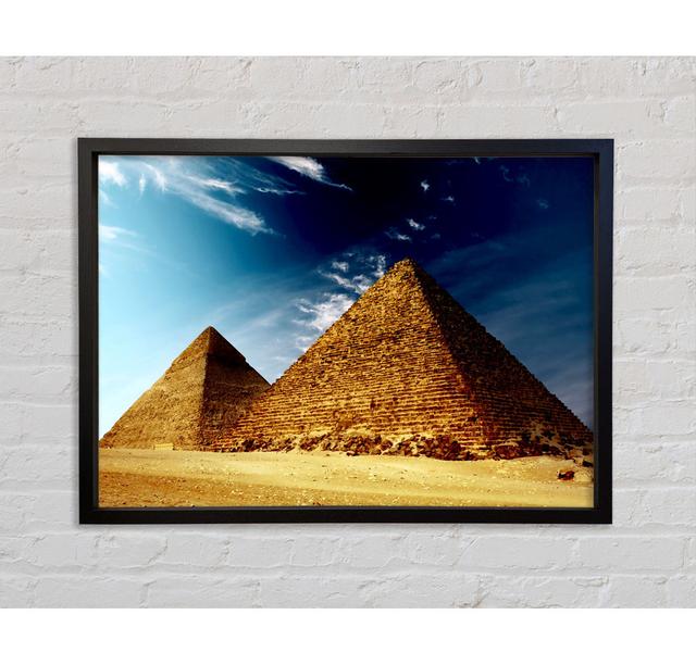 Pyramids Cairo Egypt Framed Print Bright Star Size: 59.7cm H x 84.1cm W on Productcaster.