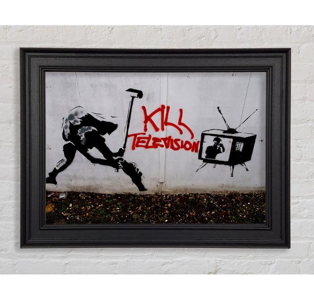 Kill Tv Framed Print Happy Larry Size: 42cm H x 59.7cm W on Productcaster.