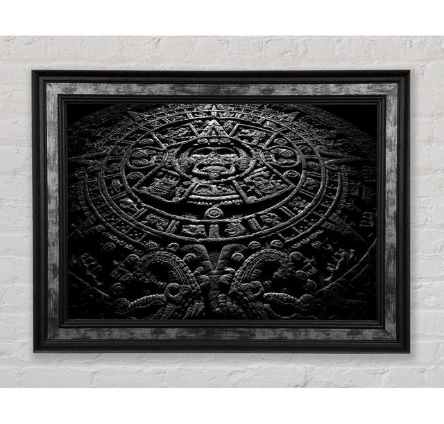 Aztec Calendar - Print Bright Star Size: 100cm H x 141.4cm W x 8cm D on Productcaster.