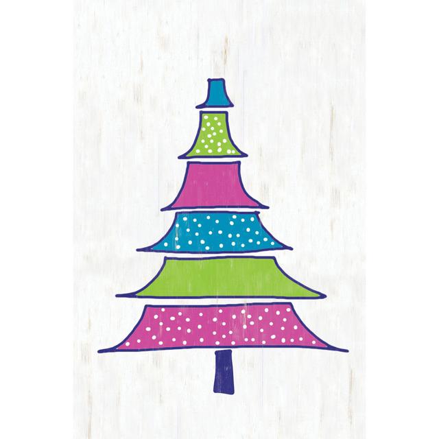 Funky Christmas Tree 2 - Wrapped Canvas Print The Seasonal Aisle Size: 122cm H x 81cm W x 3.8cm D on Productcaster.