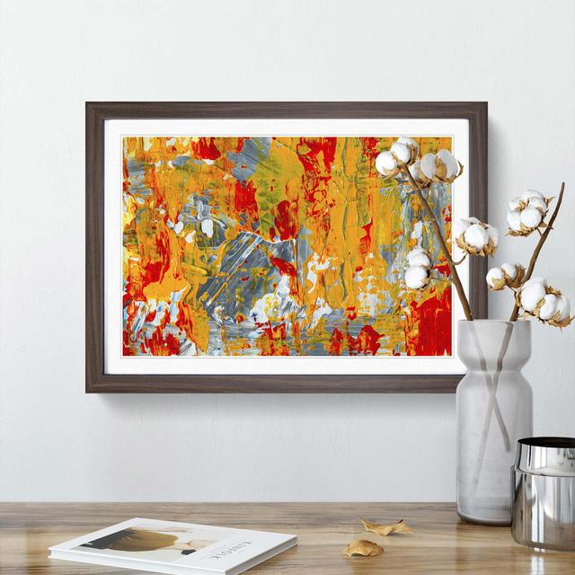 Abstract Art Painting Vol.217 by S.Johnson - Picture Frame Painting Print East Urban Home Frame Option: Walnut Framed, Size: 48cm H x 65cm W x 2cm D on Productcaster.