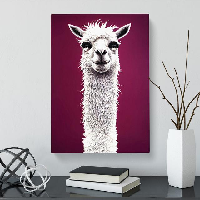 Ionie Face Of A Llama Vol.1 - Wrapped Canvas Print World Menagerie Size: 50cm H x 35cm W x 3cm D on Productcaster.