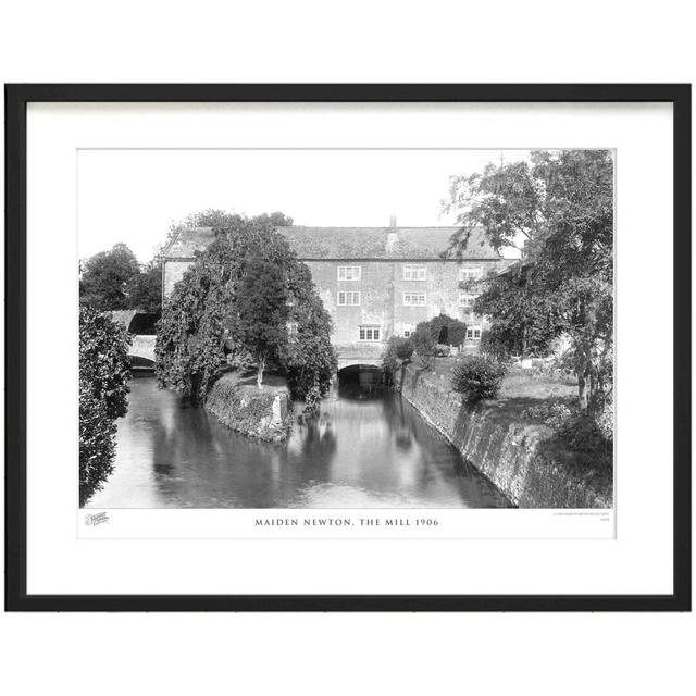 'Maiden Newton, the Mill 1906' by Francis Frith - Picture Frame Photograph Print on Paper The Francis Frith Collection Size: 40cm H x 50cm W x 2.3cm D on Productcaster.