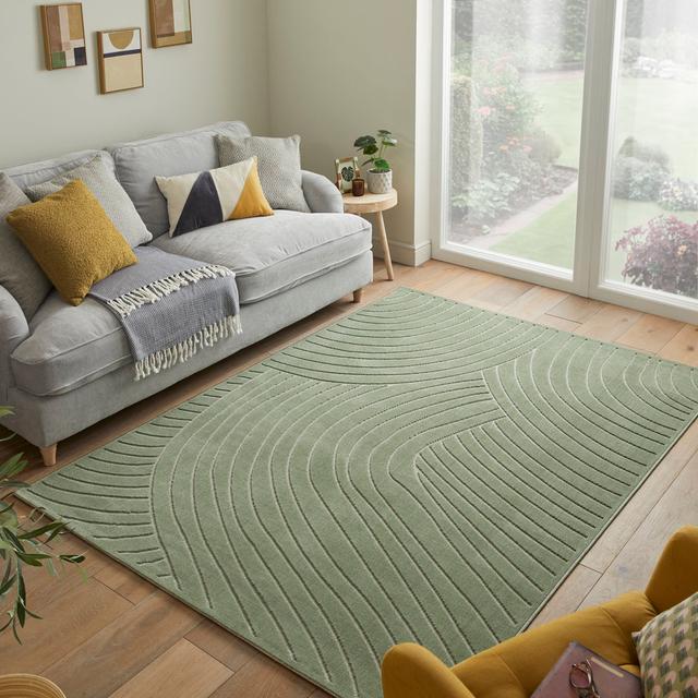 Green Rug Concept Looms Rug Size: Rectangle 120 x 170cm on Productcaster.