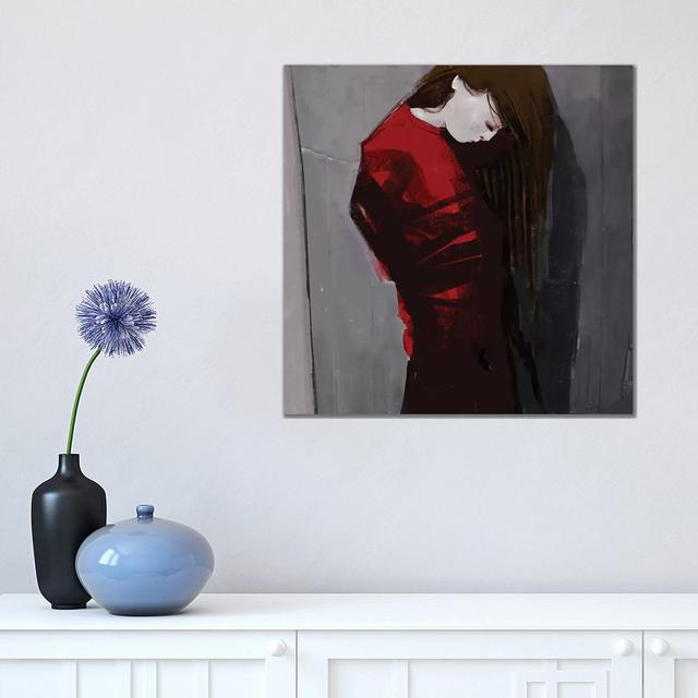 Sadnight by Anikó Salamon - Wrapped Canvas Print Rosalind Wheeler Size: 45.72cm H x 45.72cm W on Productcaster.