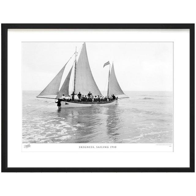 'Skegness, Sailing 1910' - Picture Frame Photograph Print on Paper The Francis Frith Collection Size: 43.5cm H x 53.4cm W x 2.3cm D on Productcaster.