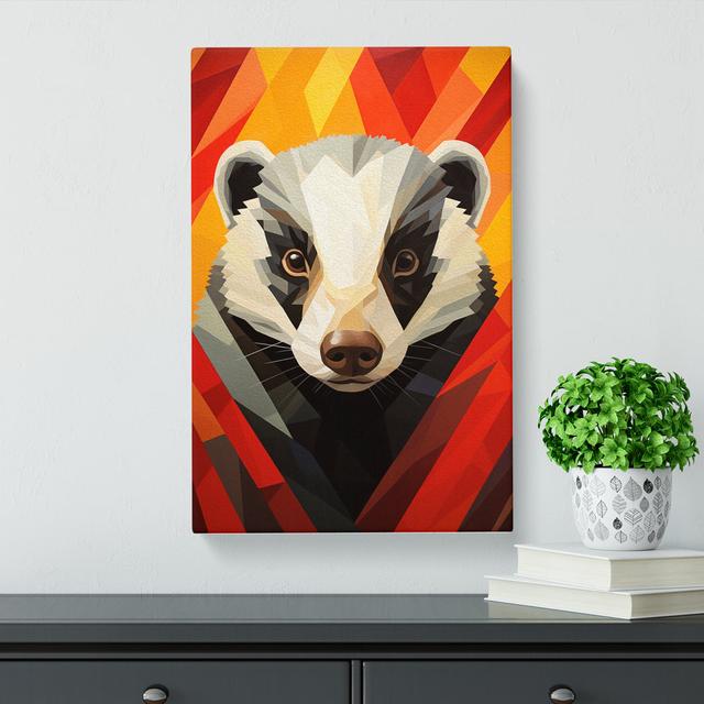 Badger Orphism Art No.2 Happy Larry Size: 50cm H x 35cm W x 3cm D on Productcaster.