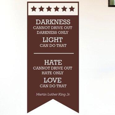 Martin Luther King Jr Wall Sticker East Urban Home Colour: Dark Red on Productcaster.