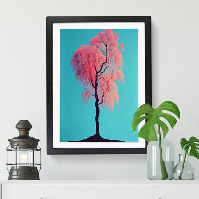 Tree Pretty In Pink - Print ClassicLiving Frame Option: Walnut, Size: 34cm H x 25cm W x 2cm D on Productcaster.