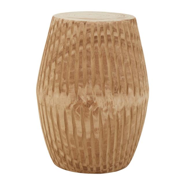 Jiyeon Solid Wood Drum End Table Union Rustic on Productcaster.