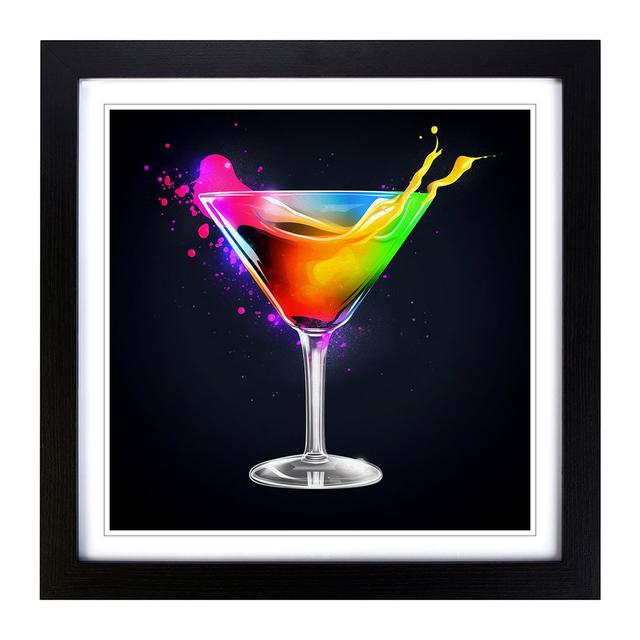 Cocktail Liquify - Single Picture Frame Art Prints on Wood 17 Stories Format: Black on Productcaster.