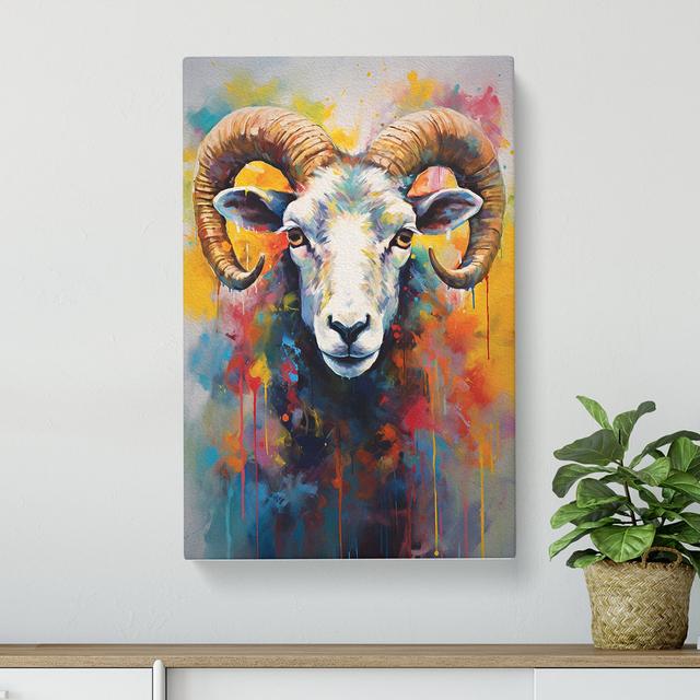 Sheep Gestural - Print Brambly Cottage Size: 50cm H x 35cm W x 3cm D on Productcaster.